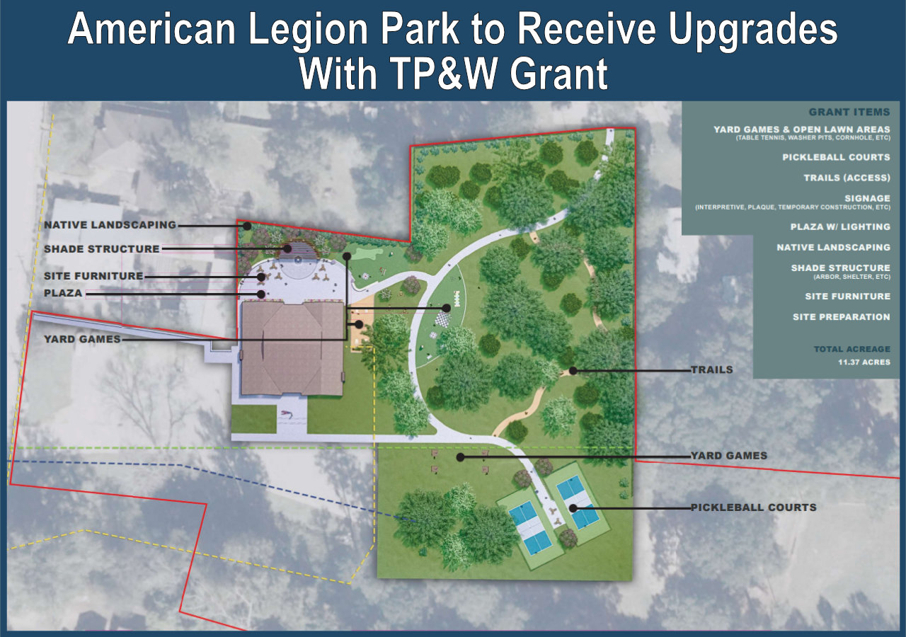 American Legion Park to recieve TP&W Grant